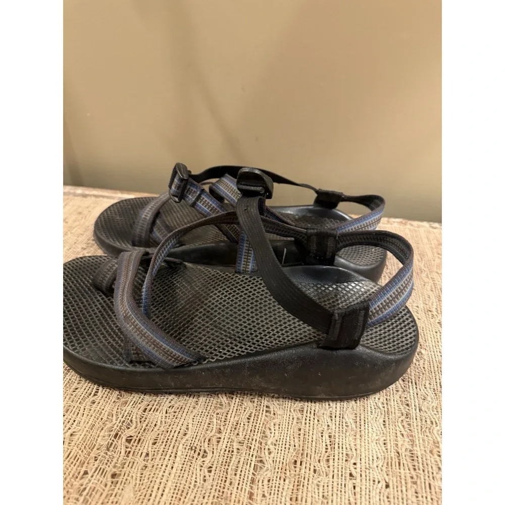 CHACO Men's SANDALS Blue & Grey Sz-11 Beach‎ Casual Comfortable